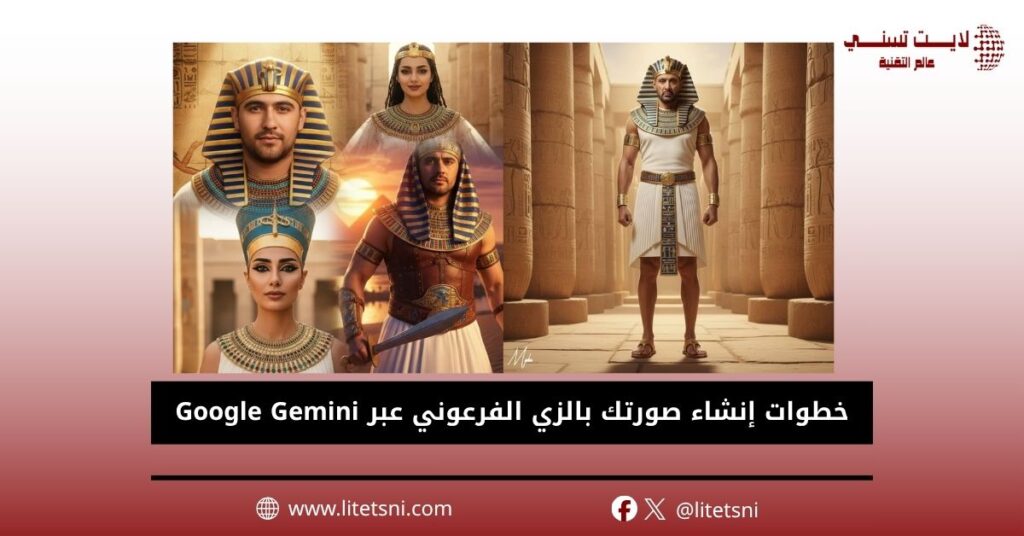 خطوات إنشاء صورتك بالزي الفرعوني عبر Google Gemini